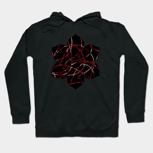 Abstract Threads, Red Dapple Hoodie